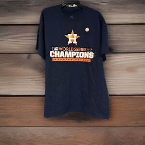 Houston Astros 2017 World Series Champions MLB XL T-Shirt Navy Blue Fan Apparel